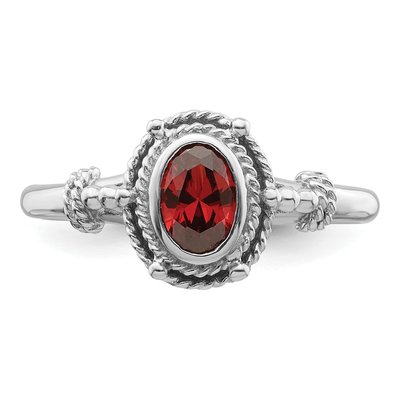Sterling Silver CZ Oval Ring – view 6