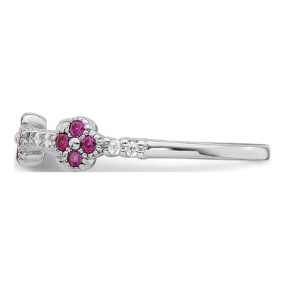 Sterling Silver CZ Clear Ring – view 5