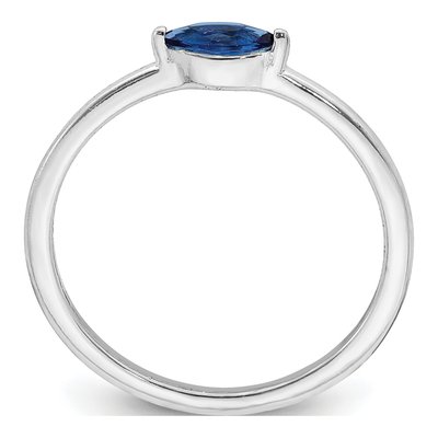 Sterling Silver CZ Marquise Ring – view 3