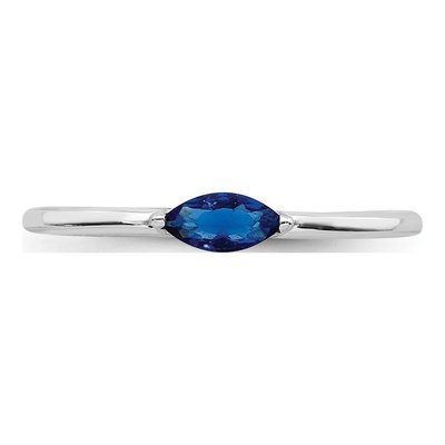 Sterling Silver CZ Marquise Ring – view 5
