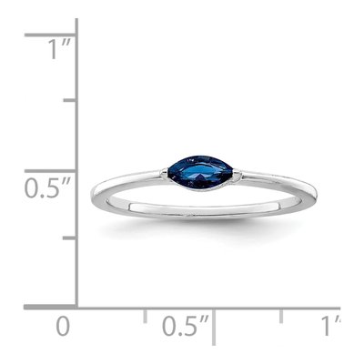 Sterling Silver CZ Marquise Ring – view 6