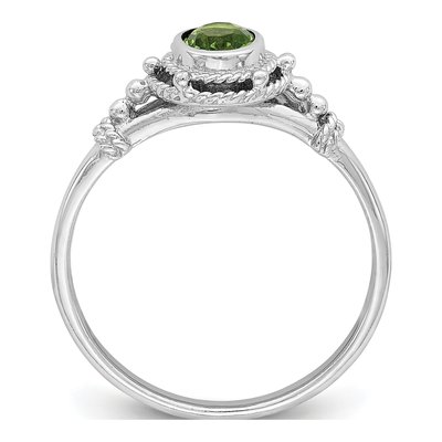 Sterling Silver CZ Oval Ring – view 3