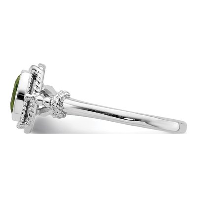 Sterling Silver CZ Oval Ring – view 4
