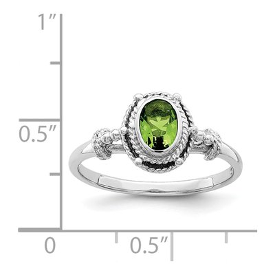 Sterling Silver CZ Oval Ring – view 6
