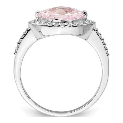Sterling Silver CZ Marquise Ring – view 3