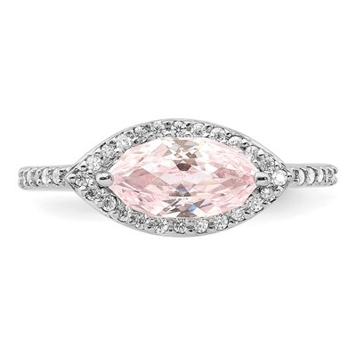 Sterling Silver CZ Marquise Ring – view 5