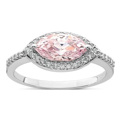 Sterling Silver CZ Marquise Ring