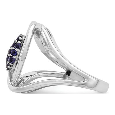 Sterling Silver Natural Iolite Ring – view 4