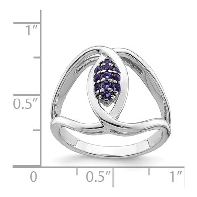Sterling Silver Natural Iolite Ring – view 6