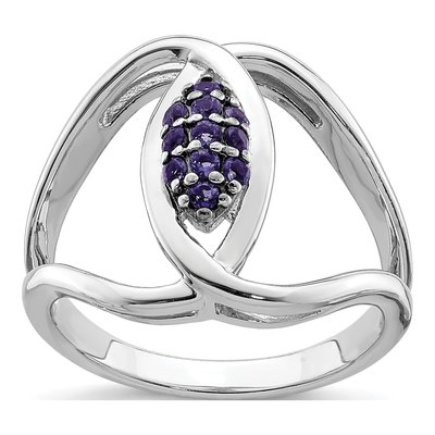 Sterling Silver Natural Iolite Ring