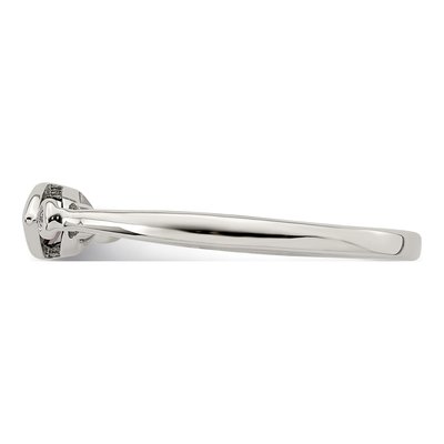 Sterling Silver Garnet & White Topaz Ring – view 5