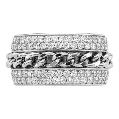 Sterling Silver CZ Spinning Ring – view 5