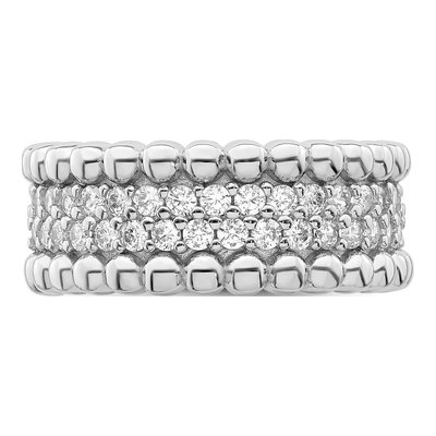 Sterling Silver CZ Cluster Ring – view 5