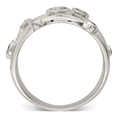 Sterling Silver CZ Fancy Ring – view 3