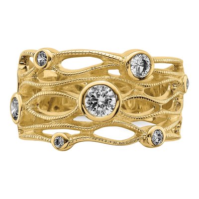 Sterling Silver CZ Fancy Ring – view 6