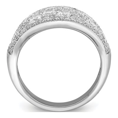 Sterling Silver CZ Pave Ring – view 2