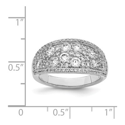 Sterling Silver CZ Pave Ring – view 3