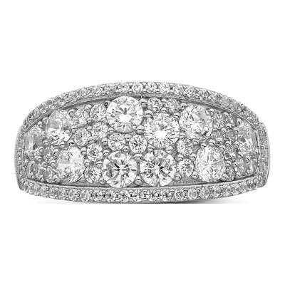 Sterling Silver CZ Pave Ring – view 5
