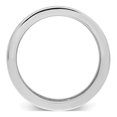 Sterling Silver CZ Pave Eternity Wedding Band – view 3