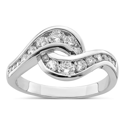 Sterling Silver CZ Fancy Ring