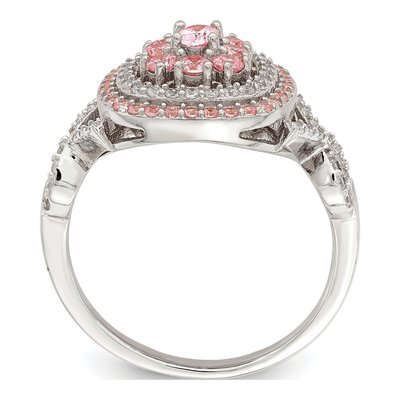 Rose Gold-Plated Sterling Silver CZ Ring – view 3