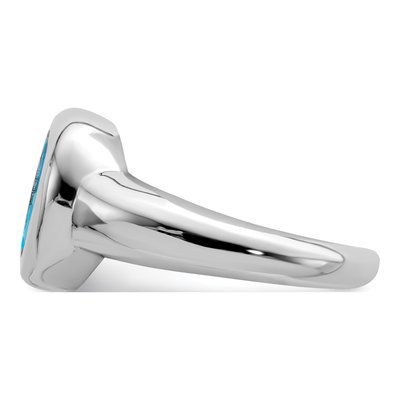 Sterling Silver Swiss Blue Topaz Ring – view 5
