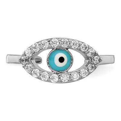 Sterling Silver CZ Eye Toe Ring – view 6