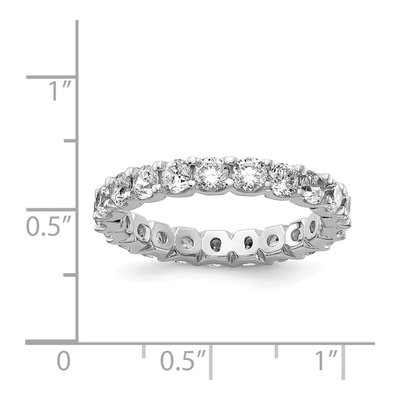 Sterling Silver CZ Eternity Band – view 4