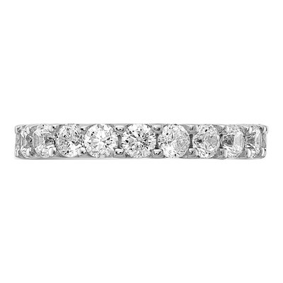 Sterling Silver CZ Eternity Band – view 6
