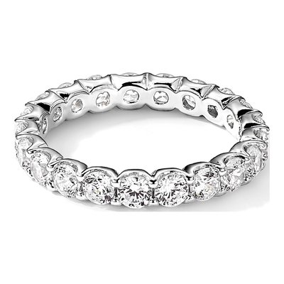 Sterling Silver CZ Eternity Band – view 8