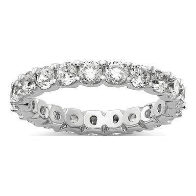 Sterling Silver CZ Eternity Band