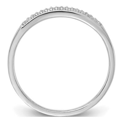 Sterling Silver CZ Baguette Ring – view 3
