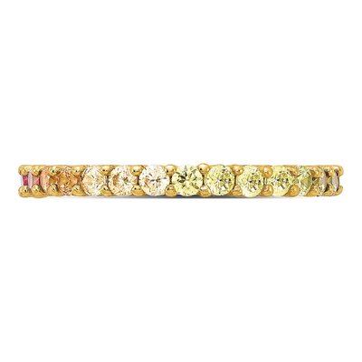 Gold-Plated Sterling Silver CZ Eternity Band – view 4