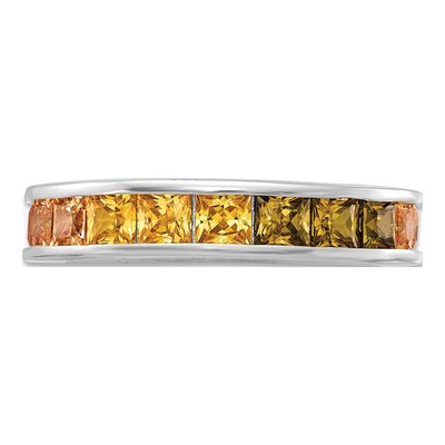 Sterling Silver CZ Multi-Color Eternity Band – view 5