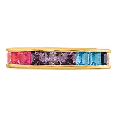 Gold-Plated Sterling Silver CZ Eternity Band – view 4