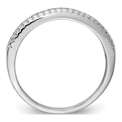 Sterling Silver CZ Multi-Color Channel Ring – view 3