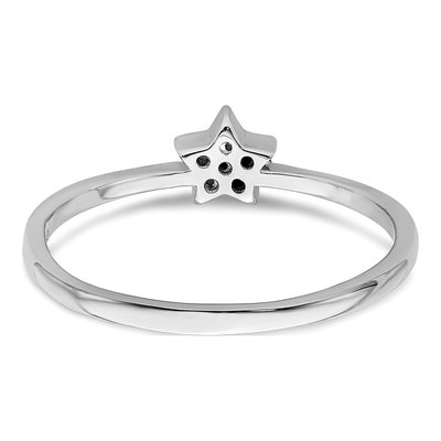 Sterling Silver CZ Star Ring – view 6