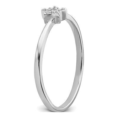 Sterling Silver CZ Star Ring – view 7