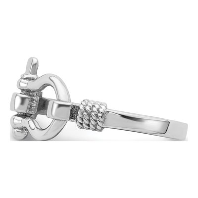 Sterling Silver Shackle Rope Ring – view 4
