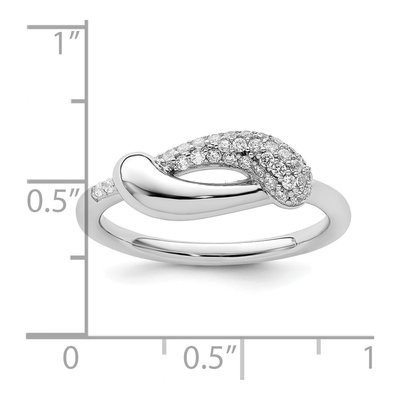 Sterling Silver CZ Fancy Ring – view 3