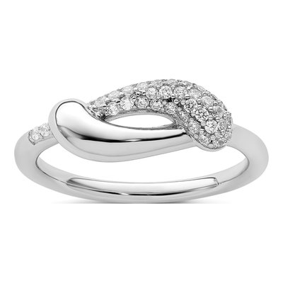 Sterling Silver CZ Fancy Ring