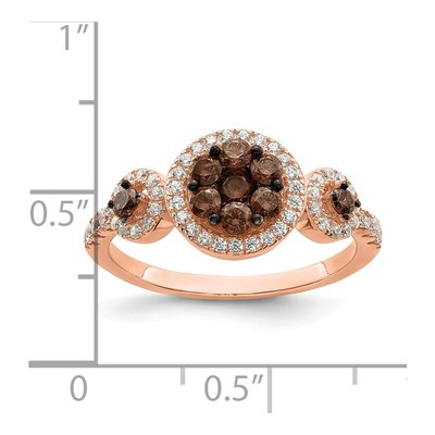 Rose Gold-Plated Sterling Silver CZ Fancy Ring – view 4