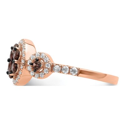 Rose Gold-Plated Sterling Silver CZ Fancy Ring – view 5