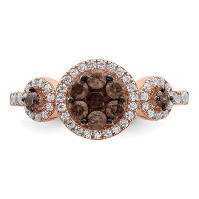Rose Gold-Plated Sterling Silver CZ Fancy Ring – view 6