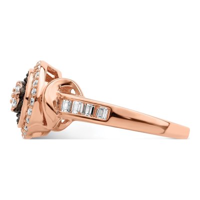 Rose Gold-Plated Sterling Silver CZ Fancy Ring – view 5