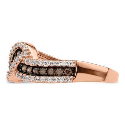 Rose Gold-Plated Sterling Silver CZ Fancy Ring – view 5