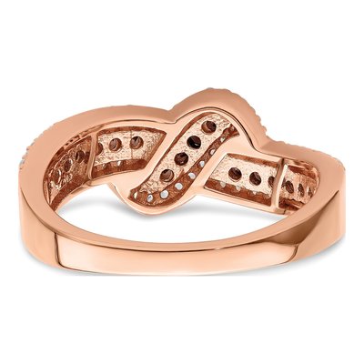 Rose Gold-Plated Sterling Silver CZ Fancy Ring – view 7