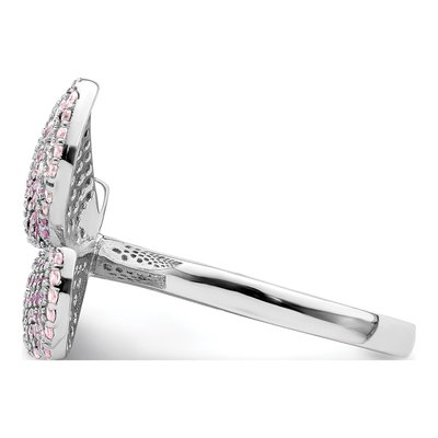 Sterling Silver CZ Butterfly Ring – view 5