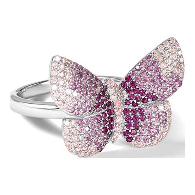 Sterling Silver CZ Butterfly Ring – view 8