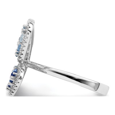 Sterling Silver CZ Butterfly Ring – view 5